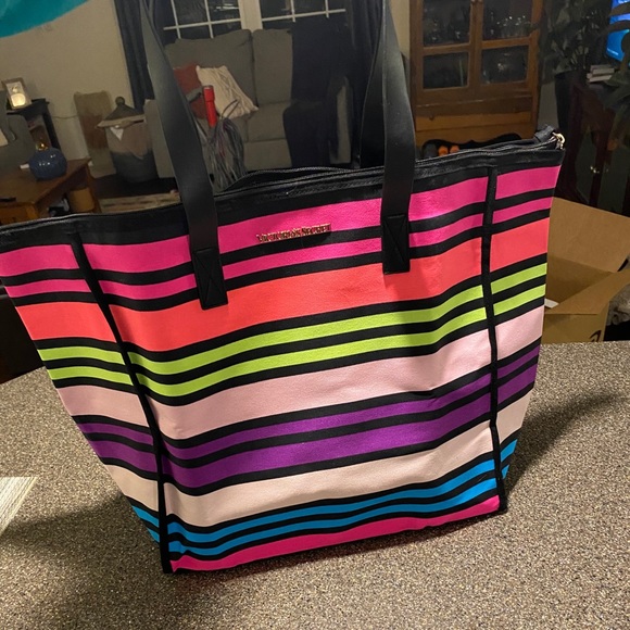 Victoria's Secret Handbags - Victoria Secret Colorful Tote w/zipper